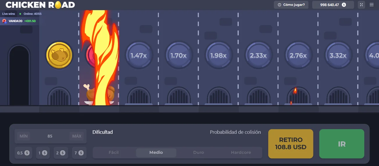 Juego Chicken Road