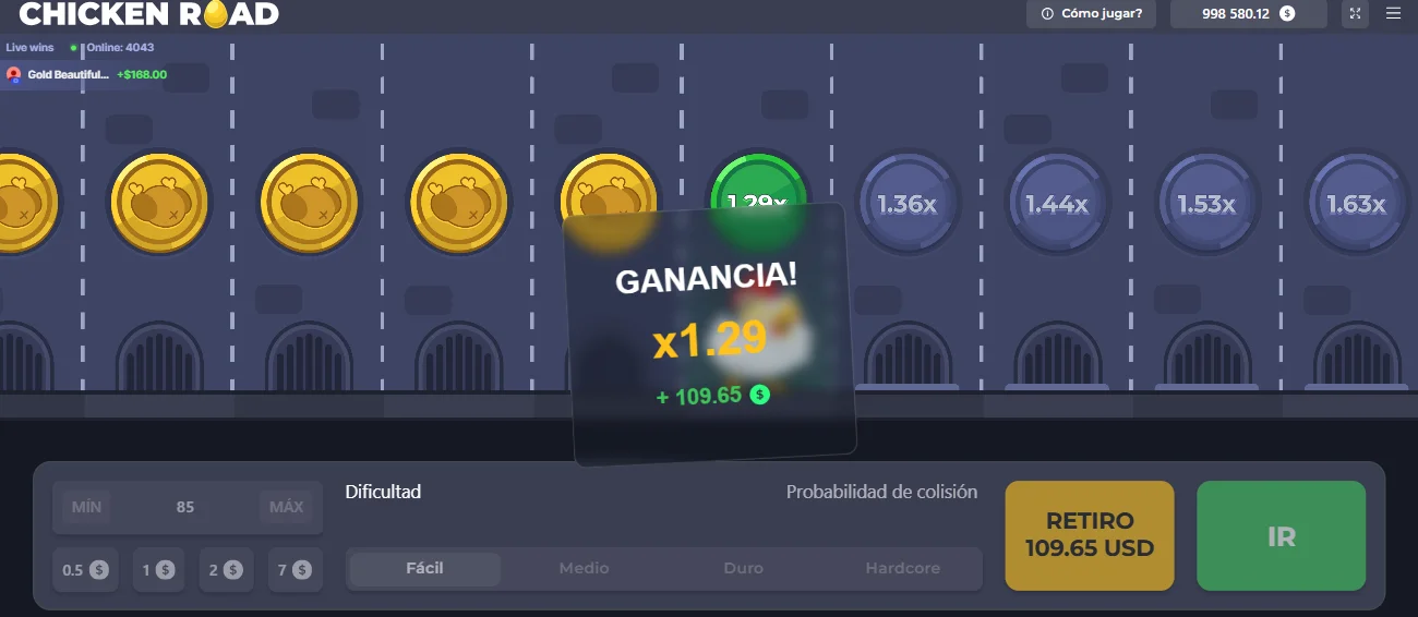 Juego Demo Chicken Road